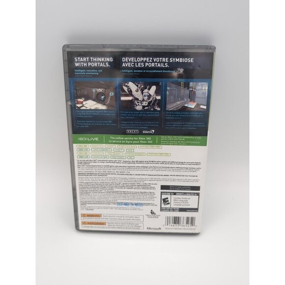 Portal 2 (Microsoft Xbox 360, 2011) Complete W/Manual, CIB - Picture 2 of 3